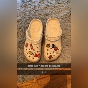 Crocs they need to be cleaned just dirty from being outside